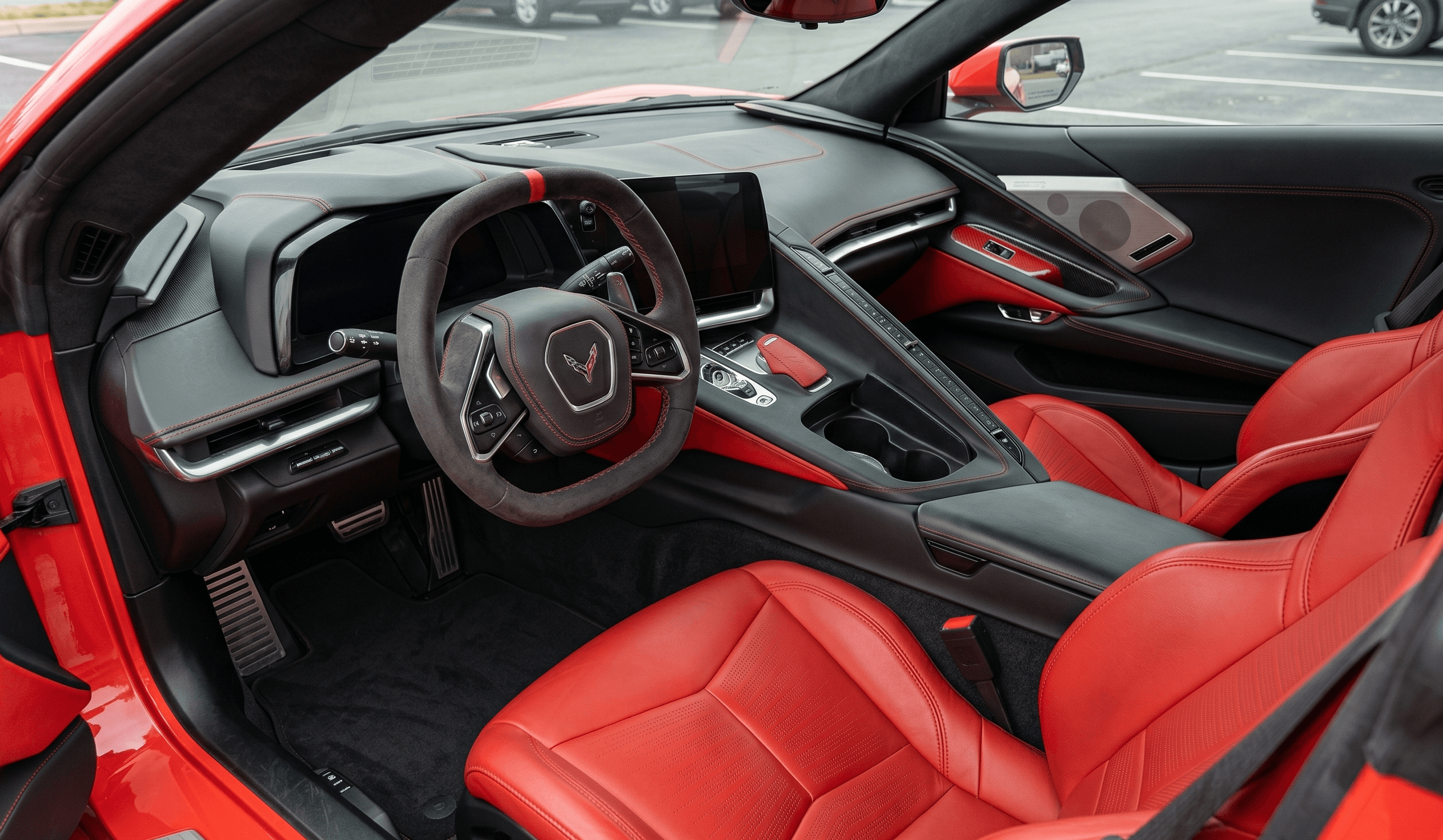 Corvette interior after detailing